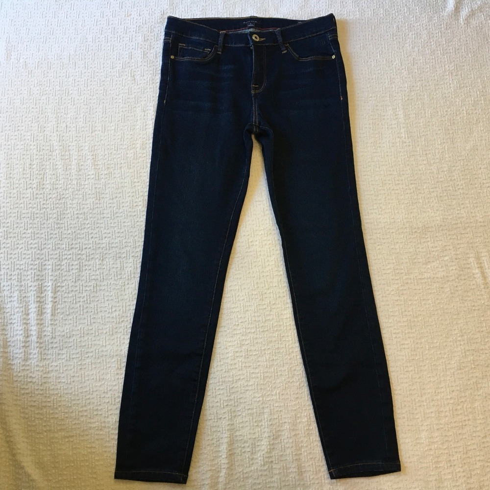 Tommy Hilfiger Sz 8‎ Greenwich Skinny Jeans Dark Wash Classic Preppy